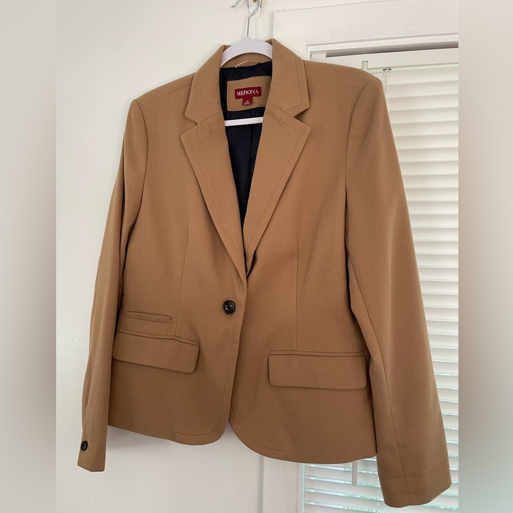 NWT Camel / Tan / Brown blazer jacket